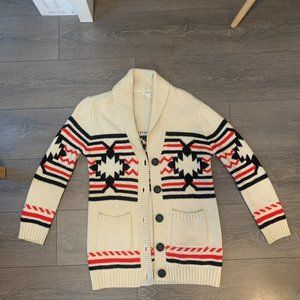 Forever 21 Patterned Long Cardigan (Small)